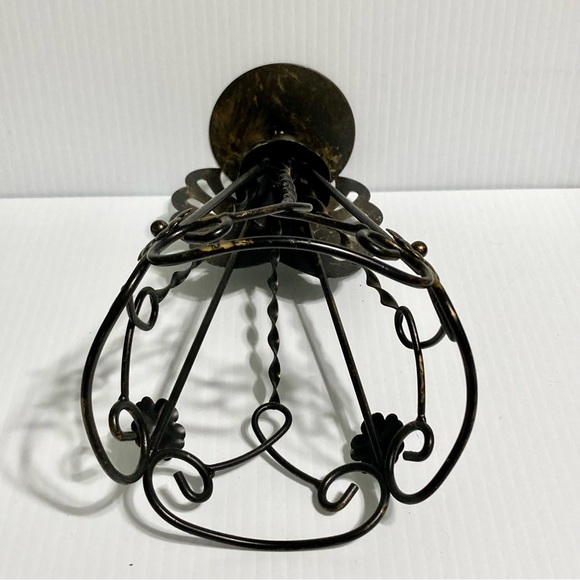 ANGEL Holiday Candle Metal Stand Holder Black Bronze finish 9.5 x 5.2 inches - Picture 10 of 13